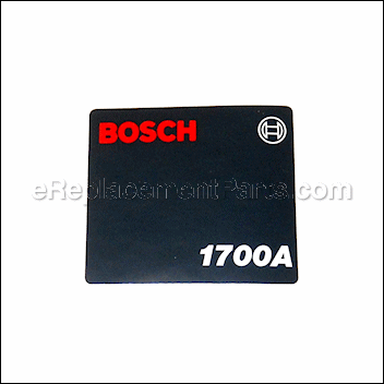 Manufacturers Nameplate - 2610968154:Bosch