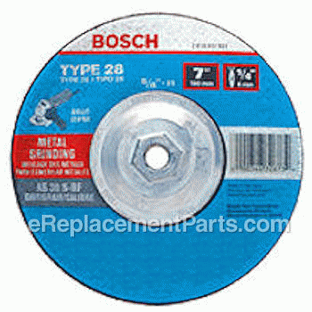 Grinding Wheel - 7 Diameter, 1/4 Thick, 7/8 Arbor - GW28M700:Bosch