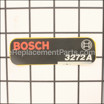 Manufacturer's Nameplate - 2610906957:Bosch