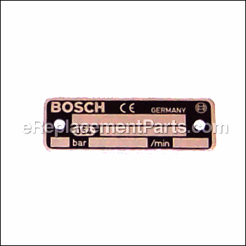 Nameplate - 3601100001:Bosch