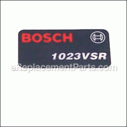 Label (1023VSR) - 2610906807:Bosch