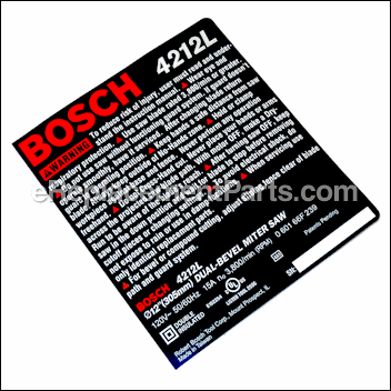 Nameplate - 2610924732:Bosch