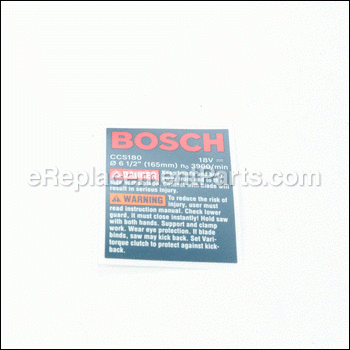 Label - 2610955165:Bosch