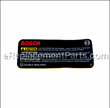 Manufacturer's Nameplate - 2601118700:Bosch