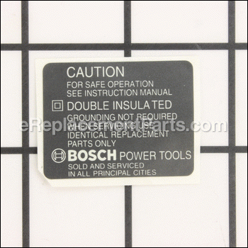 Reference Plate - 1601110058:Bosch