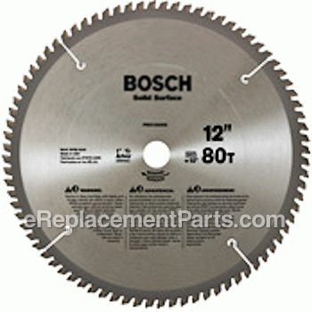 12 Tcg 1 Arbor 80 Tooth Low - PRO1280ST:Bosch