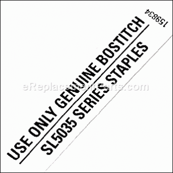 Label,use Only Sl Staples - B177015001:Bostitch