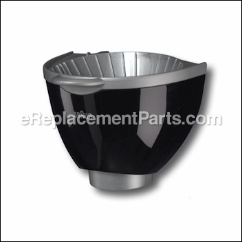 Filter Basket Complete, Black with Silver - 67050289:Braun