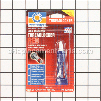Permatex Tl Red 12 Thread Lock - F27100:Troy-Bilt