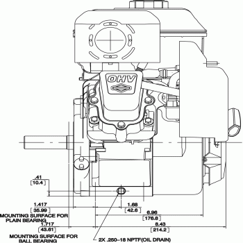 9.00 Gross Torque 205 CC Engine - 130G52-0182-F1:Briggs and Stratton Engines