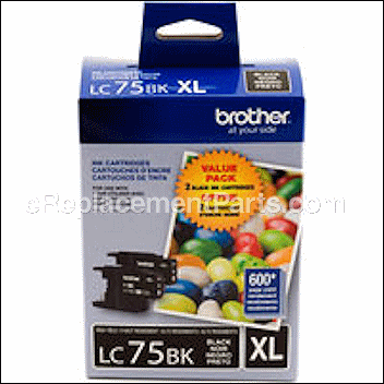 High Yield Black Ink Cartridges - LC752PKS:Brother