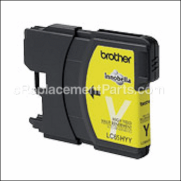 High Yield Yellow Ink Cartridge - LC65HYY:Brother