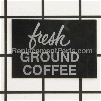 Decal, Fresh Ground Coffee - 11062.0000:BUNN