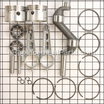 Crankshaft, Bearings, Rods, Pi - VT040650AV:Campbell Hausfeld
