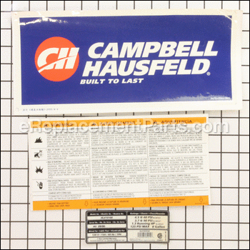 Tank Decal Kit - HL027100AV:Campbell Hausfeld