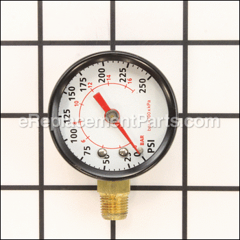 Right Side Pressure Gauge - HL036100AV:Campbell Hausfeld