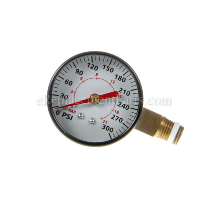 Pressure Gauge-1/4 In. Npt-300 - GA031900AV:Campbell Hausfeld