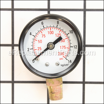Pressure Gauge 1/4 In.NPT 0-200 Psi Bottom Mount - GA032000AV:Campbell Hausfeld