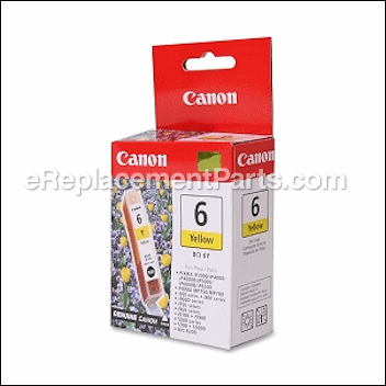 BCI-6Y Yellow Ink Cartridge - 429478:Canon