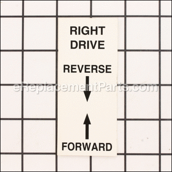 Decal, Right, Forward-reverse - C100421:Classen