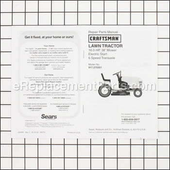 Manual P 275 - 917404006:Craftsman
