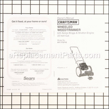 Manual - 917412360:Craftsman