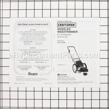 Owners Manual - 917198686:Craftsman