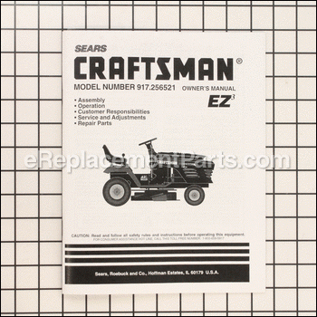Owners Manual - 152738:Craftsman