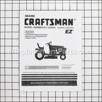 Owners Manual - 161427:Craftsman