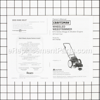 Owners Manual - 917432280:Craftsman