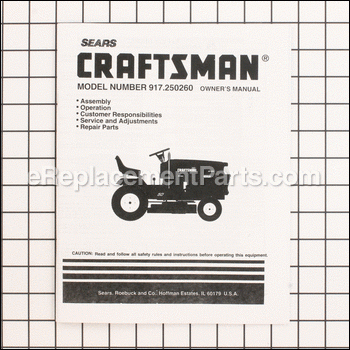Owners Manual - 917140445:Craftsman