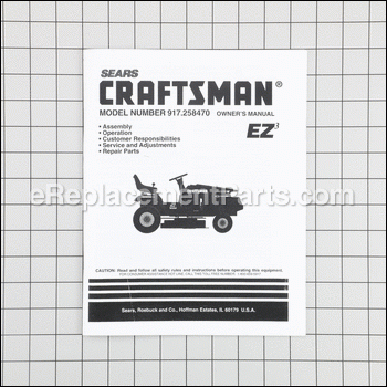 Owner'S Manual - 917156841:Craftsman