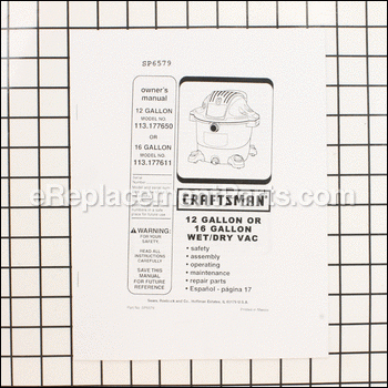 Manual - SP6579:Craftsman