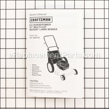 Owners Manual - 917178939:Craftsman
