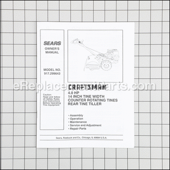 Owners Manual - 917127794:Craftsman