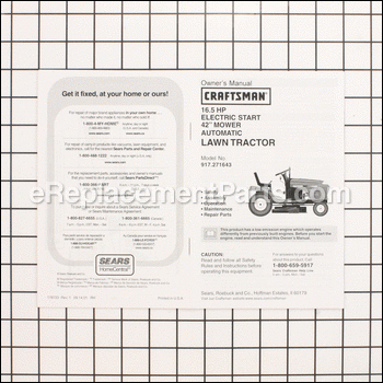 Owners Manual - 917178733:Craftsman