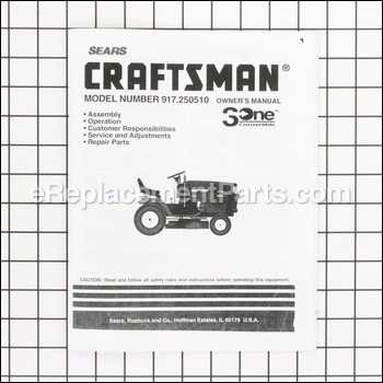 Owners Manual - 917146387:Craftsman
