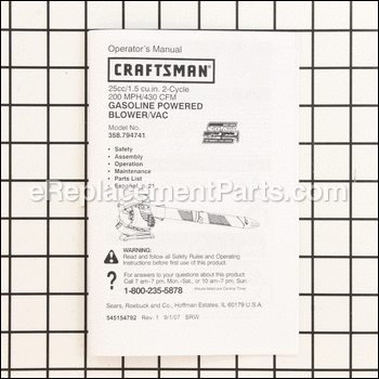 Manual - 545154792:Craftsman
