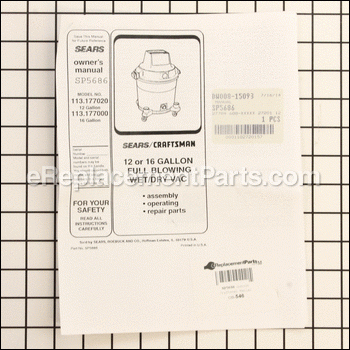Manual - SP5686:Craftsman