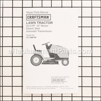 Parts Manual - 917419383:Craftsman