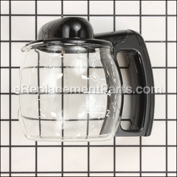 4 Cup Glass Carafe (black) - 7332183800:DeLonghi