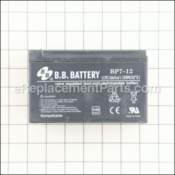 Battery 12 Volt 7 Am - D23605:DeVilbiss
