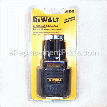 Dewalt 9.6 Volt Battery (Ni-Cd, UniVolt) Retail Packaging - DW9048:DeWALT