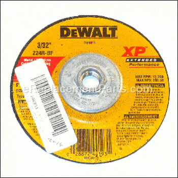 Grinding Wheel - 5-inch Diamet - DW8811:DeWALT