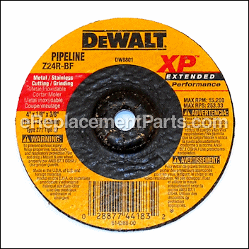 Grinding Wheel - 4-inch Diamet - DW8801:DeWALT