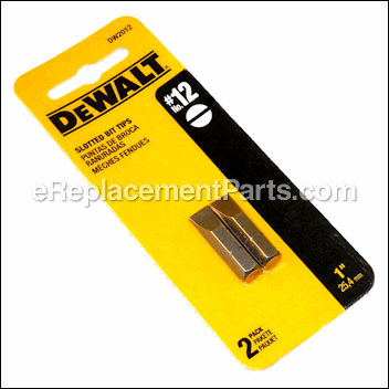 1-inch Slotted Screwdriver Bit - DW2012:DeWALT