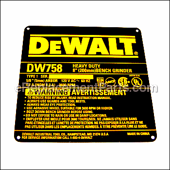 Np:dw758 T1 - 385531-00:DeWALT