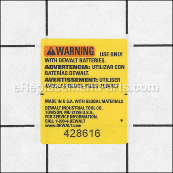Warning Label - N449354:DeWALT