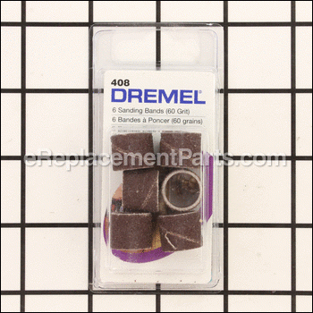 6-pack 1/2x1/8 60 Grit Sandi - 2615000408:Dremel