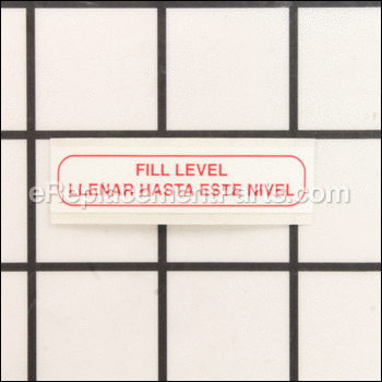 Label, Fill Level Tank - H10571:EDIC